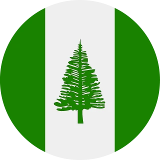 Flag of the Territory of Norfolk Island (Circle, Rounded Flag)