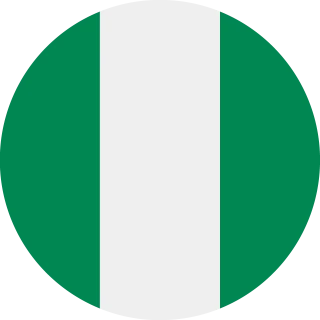 Flag of the Federal Republic of Nigeria (Circle, Rounded Flag)