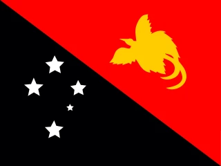 Flag of the PG Independent State of Papua New Guinea 