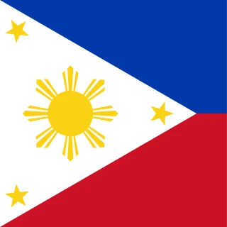 Flag of the Republic of Philippines [Square Flag]