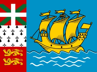 Flag of the PM Overseas Collectivity of Saint-Pierre and Miquelon 