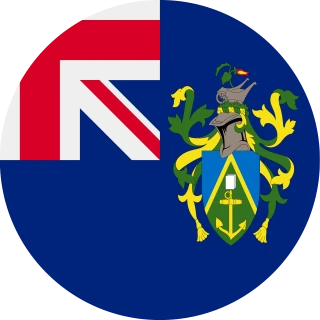 Flag of the Pitcairn, Henderson, Ducie and Oeno Islands (Circle, Rounded Flag)