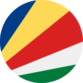 Flag of the Republic of Seychelles (Circle, Rounded Flag)