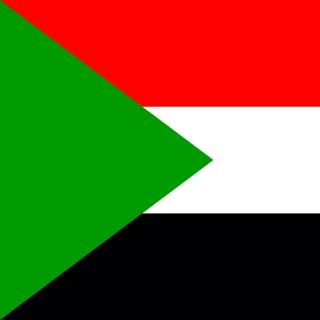 Flag of the Republic of the Sudan [Square Flag]