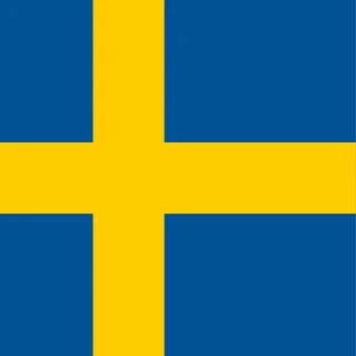 Flag of the Kingdom of Sweden [Square Flag]