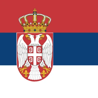 Flag of the Republic of Serbia [Square Flag]