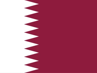 Flag of the QA State of Qatar 