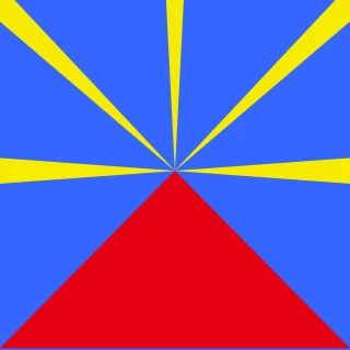 Flag of the La Reunion [Square Flag]