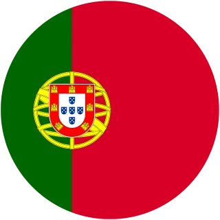 Flag of the Portuguese Republic (Circle, Rounded Flag)