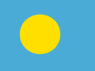 Flag of the PW Republic of Palau 