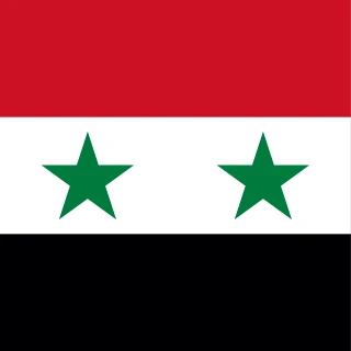 Flag of the Syrian Arab Republic [Square Flag]