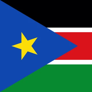 Flag of the Republic of South Sudan [Square Flag]