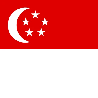 Flag of the Republic of Singapore [Square Flag]