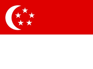 Flag of the SG Republic of Singapore 