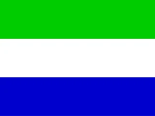 Flag of the SL Republic of Sierra Leone 