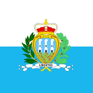 Flag of the Republic of San Marino [Square Flag]