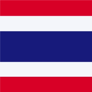 Flag of the Kingdom of Thailand [Square Flag]