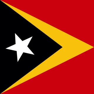 Flag of the Democratic Republic of Timor-Leste [Square Flag]