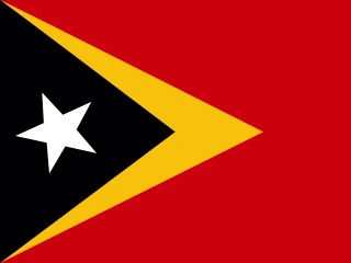 Flag of the TL Democratic Republic of Timor-Leste 