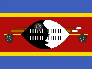 Flag of the SZ Kingdom of Eswatini 