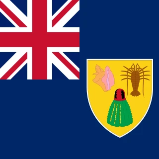 Flag of the Turks and Caicos Islands [Square Flag]