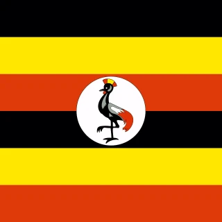 Flag of the Republic of Uganda [Square Flag]