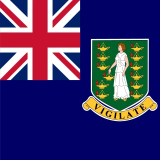 Flag of the British Virgin Islands [Square Flag]