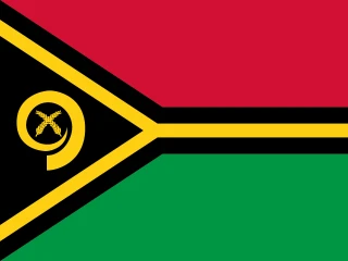 Flag of the VU Republic of Vanuatu (République de Vanuatu) 