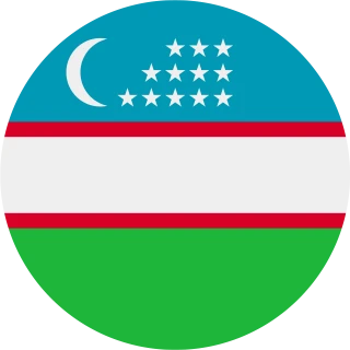 Flag of the Kingdom of Uzbekistan (Circle, Rounded Flag)