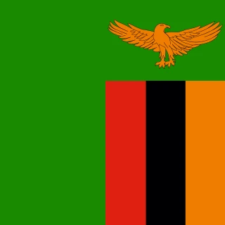 Flag of the Republic of Zambia [Square Flag]