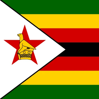 Flag of the Republic of Zimbabwe [Square Flag]