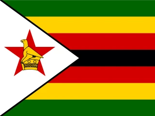 Flag of the ZW Republic of Zimbabwe 