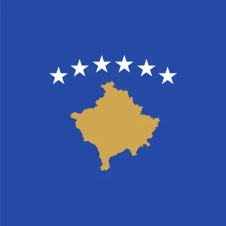 Flag of the Republic of Kosovo [Square Flag]