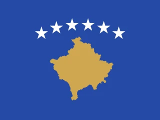 Flag of the XK Republic of Kosovo 