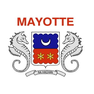 Flag of the Department of Mayotte [Square Flag]