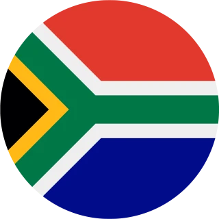 Flag of the Republic of South Africa (Circle, Rounded Flag)