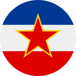 Yugoslavia. Circle, Rounded Flag