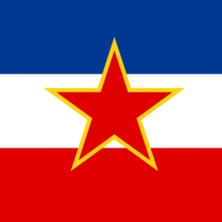 Yugoslavia. Square Flag