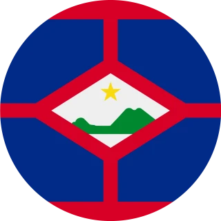 Sint Eustatius. Circle, Rounded Flag