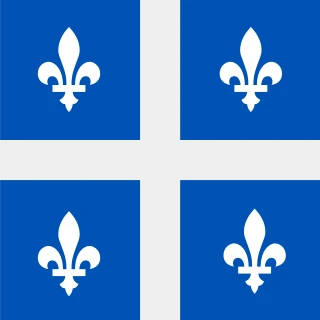 Quebec. Square Flag