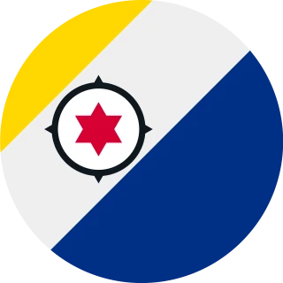 Bonaire. Circle, Rounded Flag