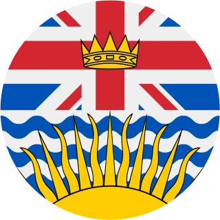 Colombie-Britannique. British Columbia Circle, Rounded Flag