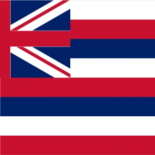 Hawaii. Square Flag