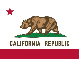 US-CA Californa. Californa Flag