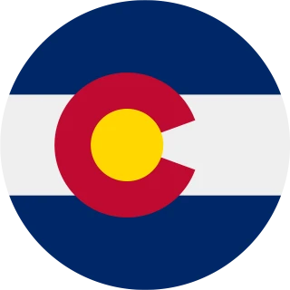 Colorado. Circle, Rounded Flag