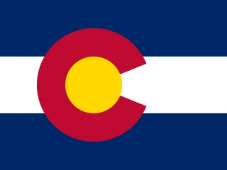 US-CO Colorado. Colorado Flag