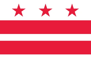 US-DC Washington, D.C (District of Columbia). Washington, D.C Flag