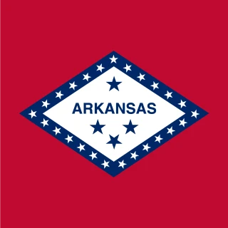 Arkansas. Square Flag