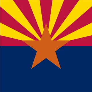 Arizona. Square Flag