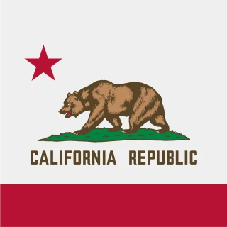 Californa. Square Flag